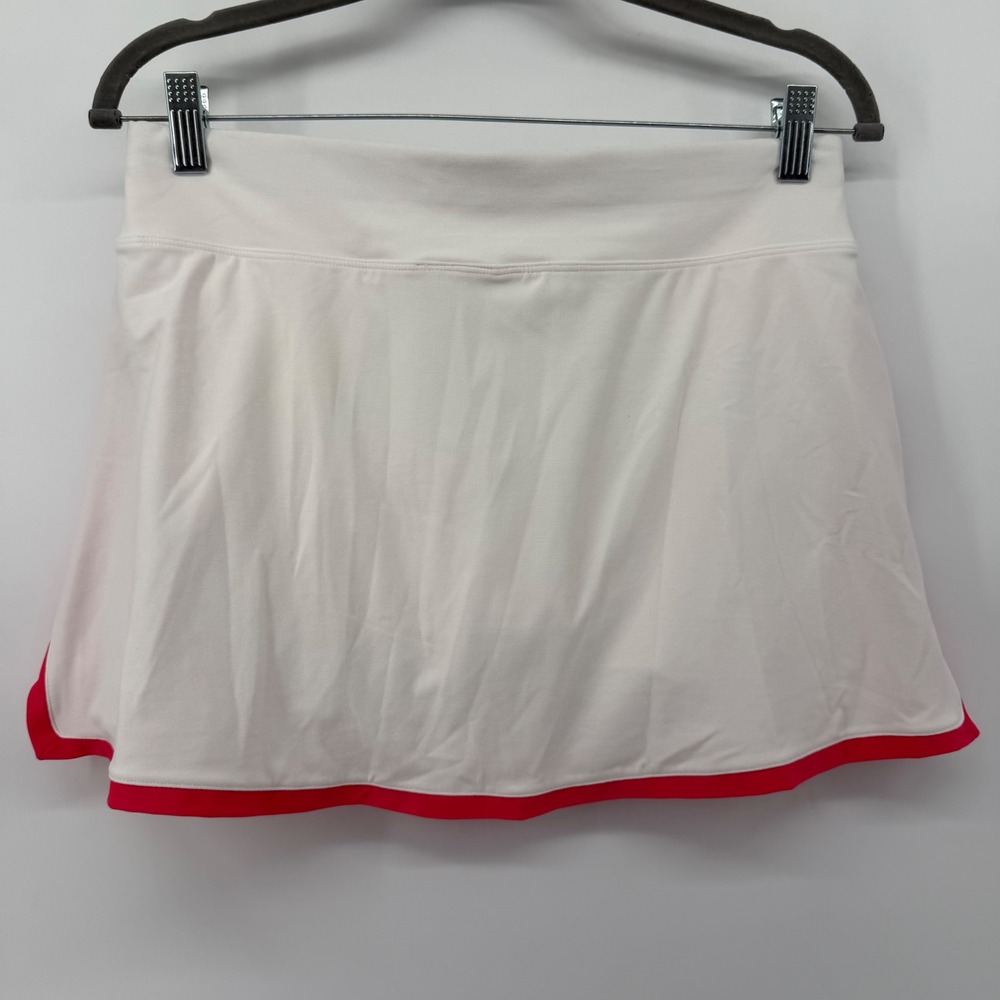 Nike Skort Women's size Small White Pink trim Dri-FIT Tennis Golf Athletic Skirt - Picture 2 of 9